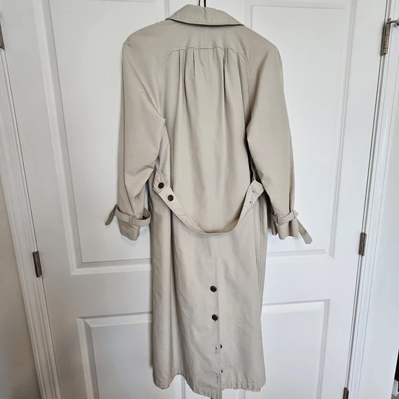Vintage ETIENNE AIGNER Womens Full‎ Length Trench Coat SIZE 12 - Regular RN35148 - Picture 15 of 16